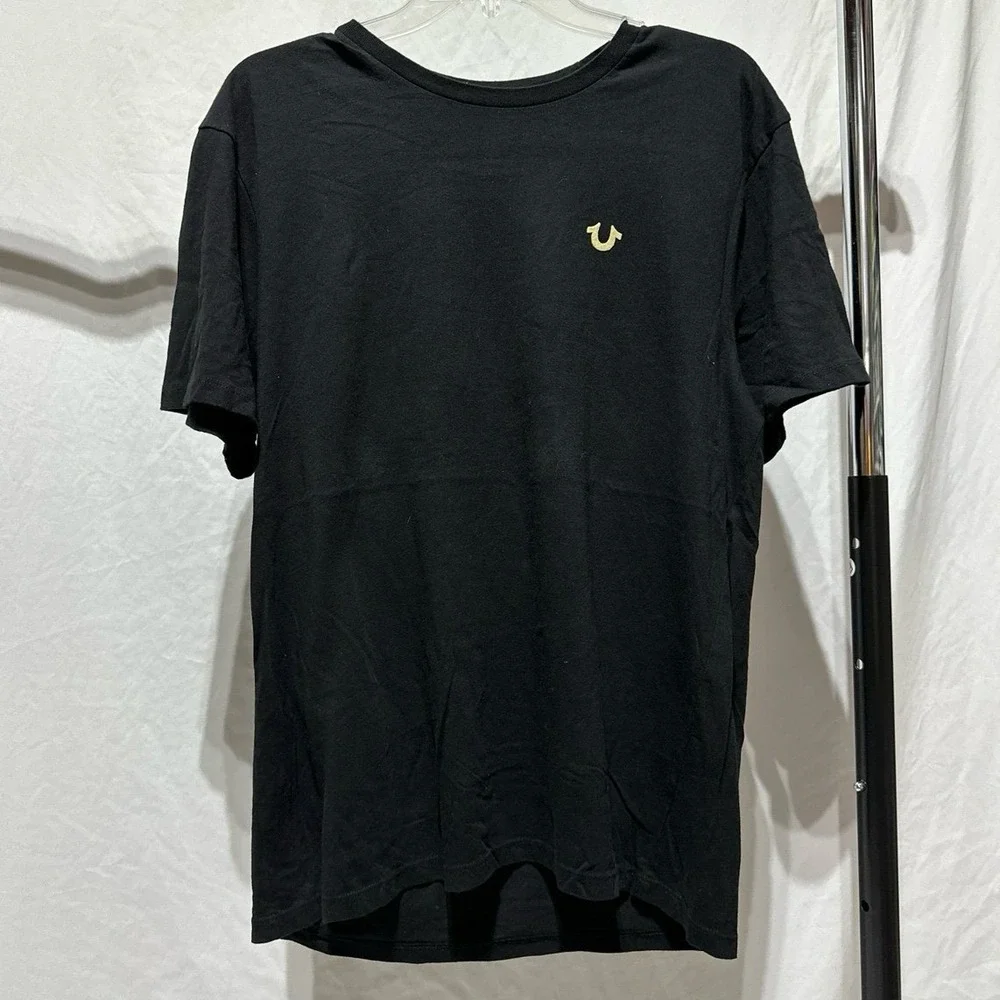 True Religion SS World Tour Logo Short Sleeve Tee Black NWT Men's Medium